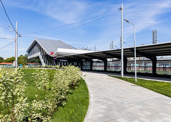 Мэр Москвы открыл станцию Щукинская МЦД-2
