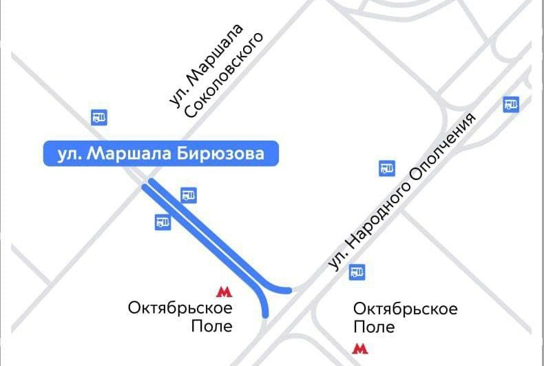 Октябрьское поле метро улицы