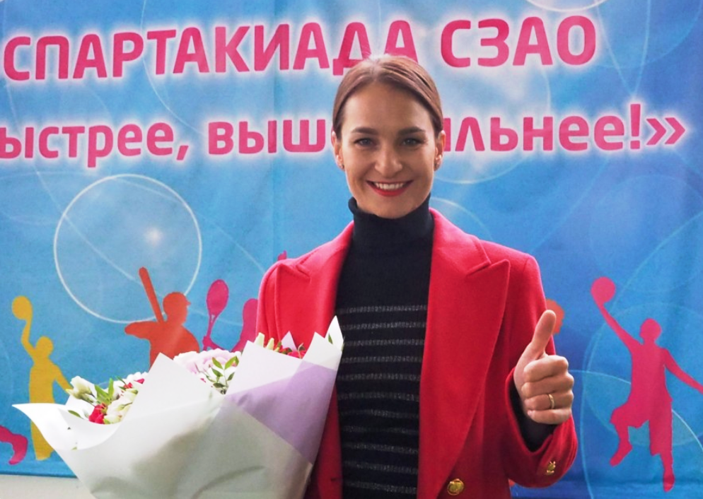 Олимпийская чемпионка из Куркина поддержала школьников на Спартакиаде