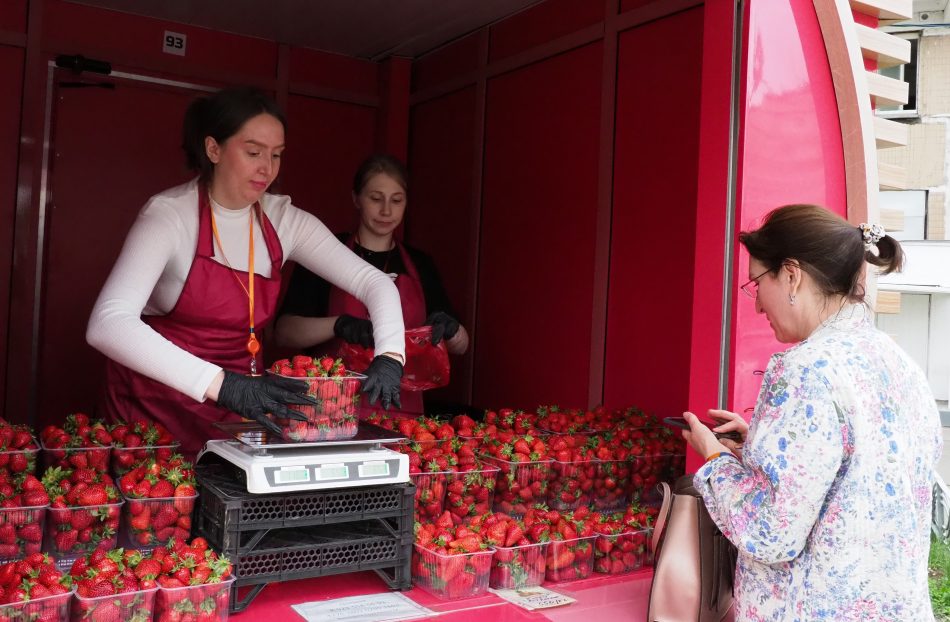 В округе открылись 19 киосков по продаже отечественной клубники