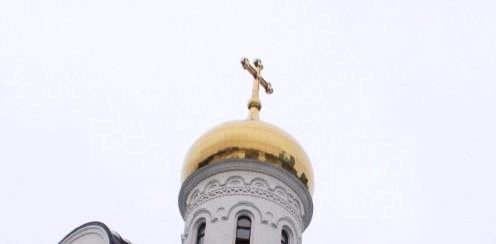 На куполе храма в Северном Тушине установили крест