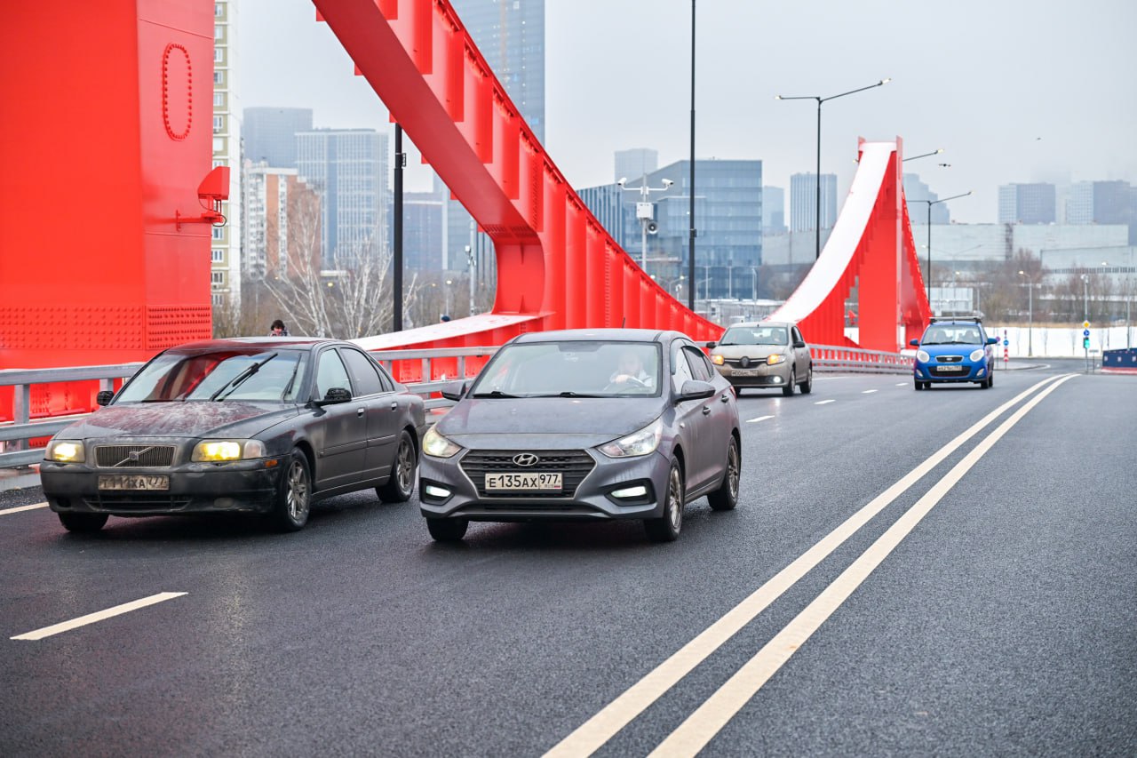 Открыт мост через Москву-реку в Хорошево-Мневниках