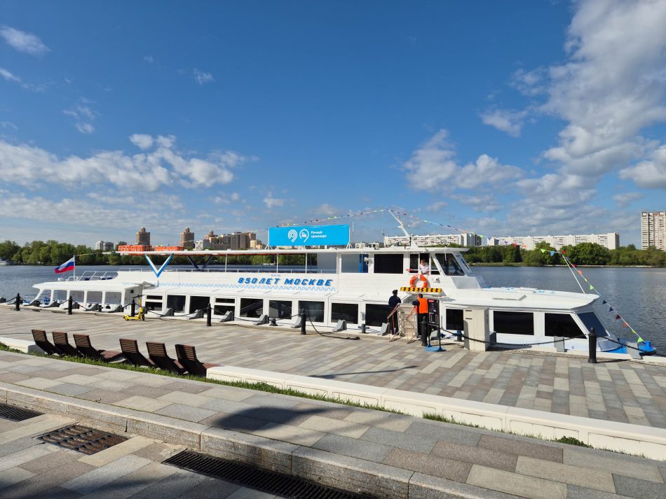 Из Южного Тушина можно доплыть до Северного речного вокзала за 10 минут